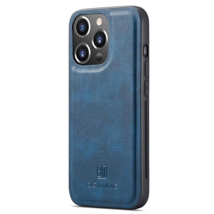 DG.MING - DG.MING iPhone 14 Pro Max Plånboksfodral Split Detachable Flip - Blå