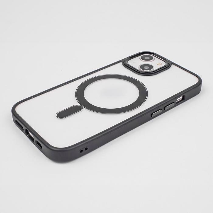 OEM - Satin Clear Magsafe Skal iPhone 13 Pro svart – Elegant Skydd