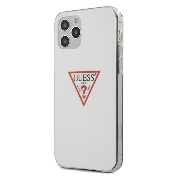 GUESS Skal iPhone 12 & 12 Pro Triangle Collection - Vit | 2353 | AlltMobil