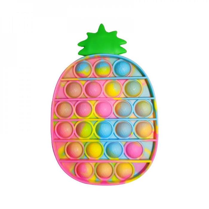 UTGATT5 - 1-Pack Pop it Fidget Toy - Ananas - Flerfärgad