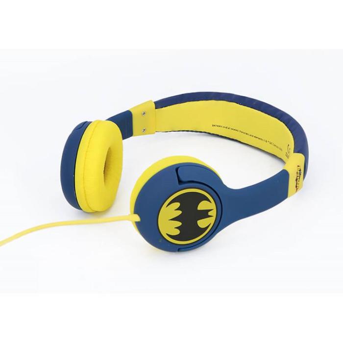 BATMAN - BATMAN Hörlurar Junior On-Ear 85dB Batlogo - Blå