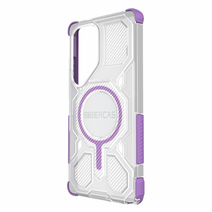 A-One Brand - BIBERCAS Galaxy S25 Ultra Mobilskal MagSafe J-16 Transparent