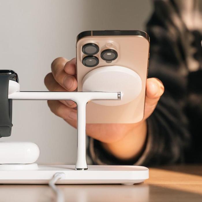 Ringke - Ringke 3-in-1 Trådlös Laddare Magsafe Qi2 iPhone, Apple Watch, AirPods
