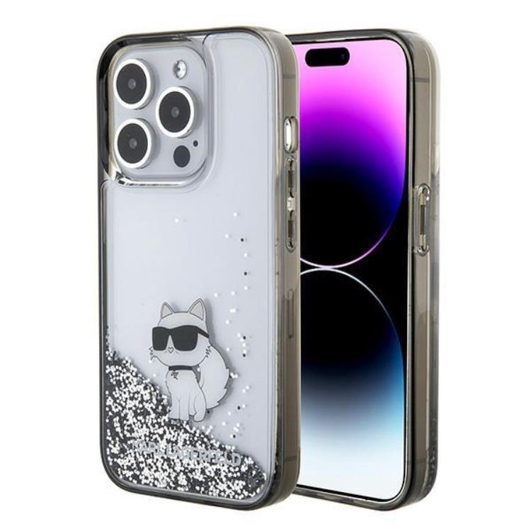 KARL LAGERFELD iPhone 15 Pro Max Mobilskal Liquid Glitter Choupette | 2353 | AlltMobil