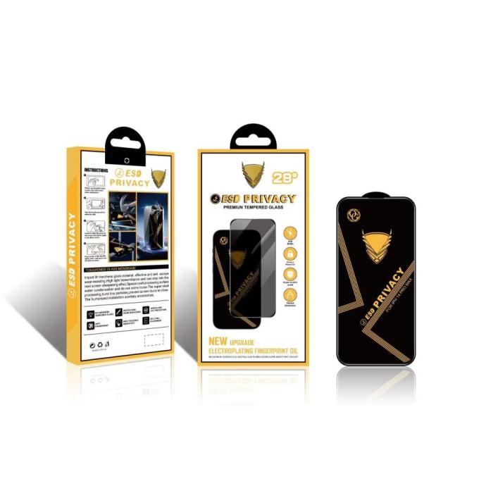 OEM - Skyddsglas Sekretess Premium för iPhone 15