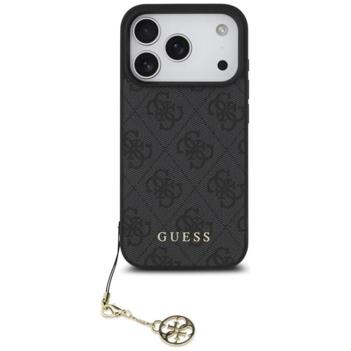 Guess - Guess iPhone 17 Pro Mobilskal MagSafe 4G Charms Collection - Svart