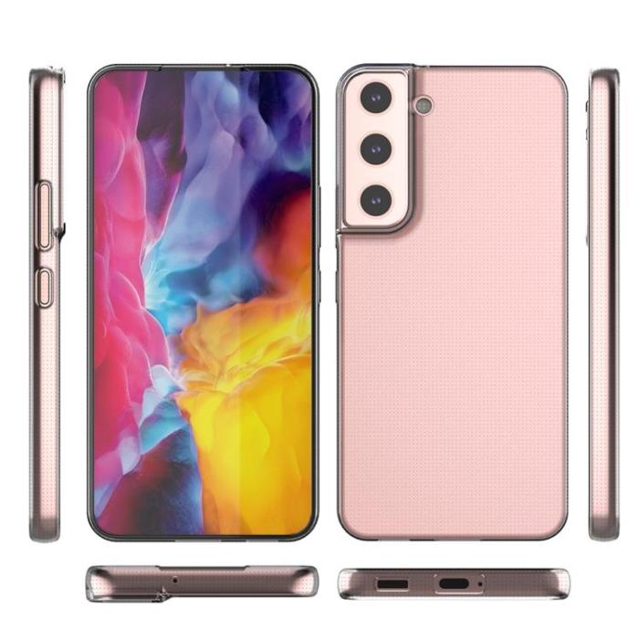 Ruhtel - Ultra Clear Gel Skal Galaxy S22 Plus - Transparent