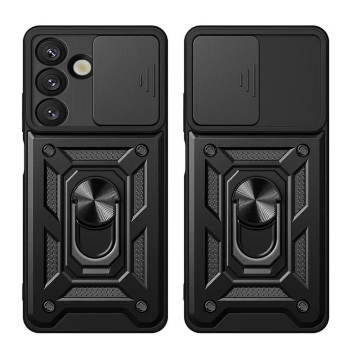 A-One Brand - Mobilskal för Galaxy S26 Hybrid Armor Camshield - Svart