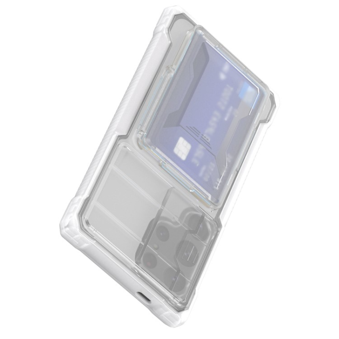 GKK - GKK Galaxy S24 Ultra Mobilskal Korthållare KickStand - Clear
