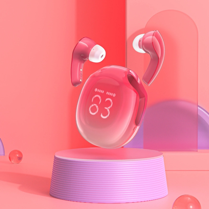 Acefast - Acefast T9 Bluetooth 5.3 In-Ear Trådlösa Hörlurar - Röd