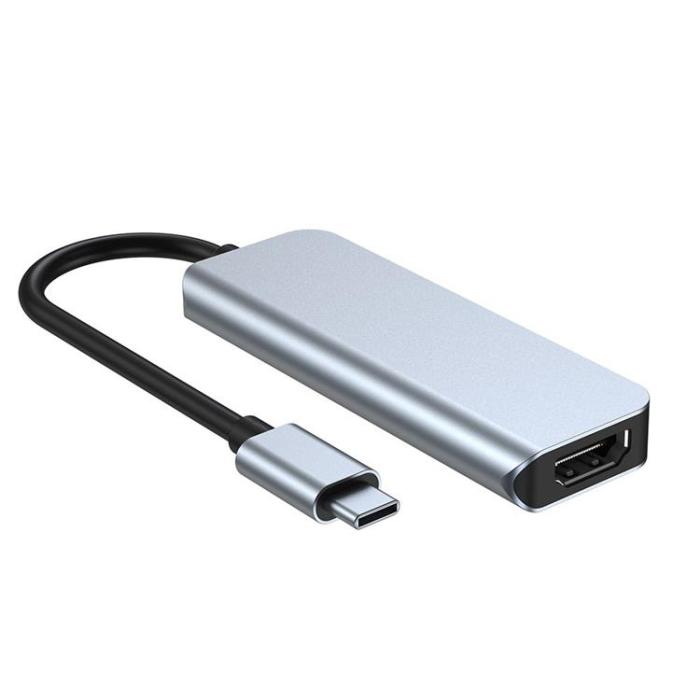 Tech-Protect - Tech-Protect V2-Hub Adapter 4in1 - Grå