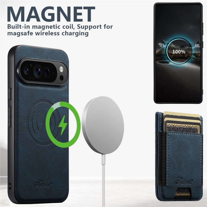 SUTENI - Suteni Google Pixel 9/9 Pro Mobilskal MagSafe Korthållare