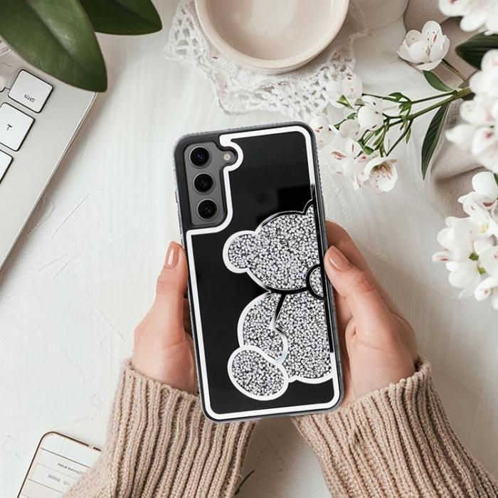 OEM - Galaxy A36 5G Mobilskal Teddy Bear - Silver