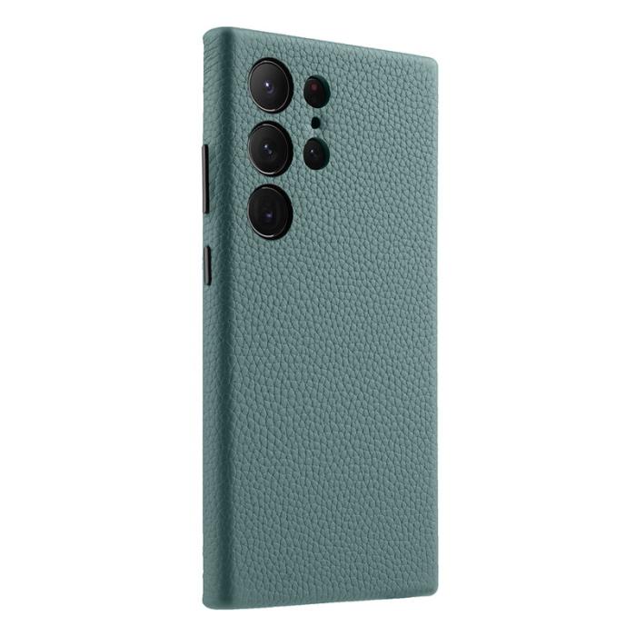Melkco - MELKCO Mobilskal till Samsung Galaxy S24 Ultra Äkta Läder + PC - Ljusblå