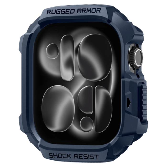 Spigen - Spigen Apple Watch 42mm Series 10 Skal Rugged Armor - Marinblå