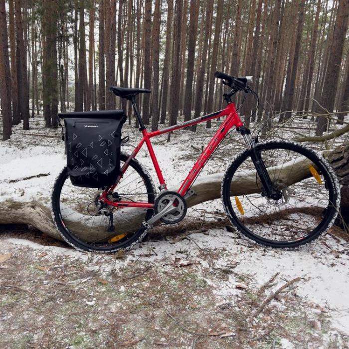 Wozinsky - Wozinsky Vattentät 2-in-1 Ryggsäck/ Cykelhållare 23 L - Röd
