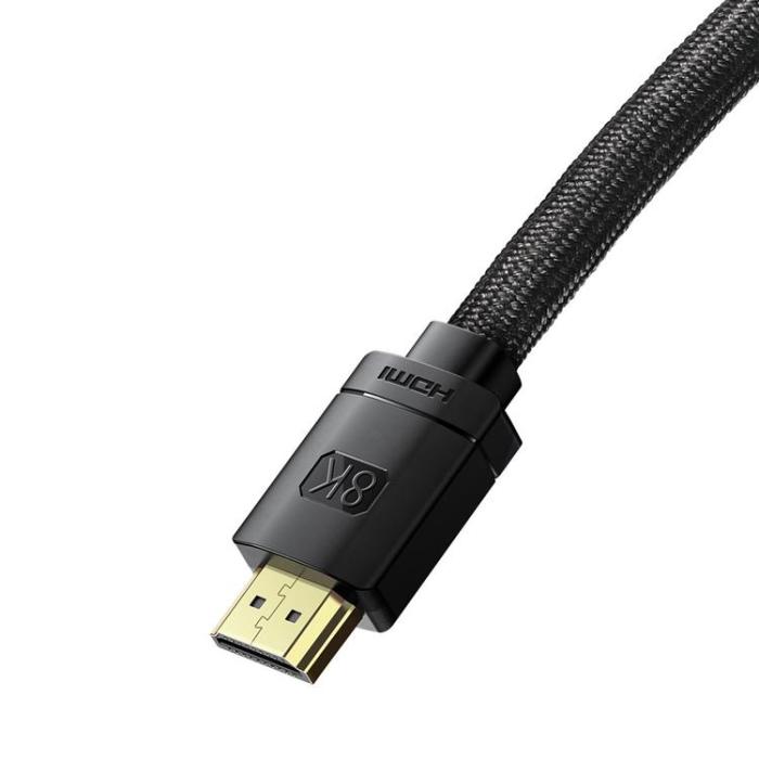 BASEUS - Baseus HDMI Till HDMI Adapter Kabel 0.5 m - Svart