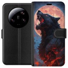 iSecrets - Pl&aring;nboksfodral till Xiaomi 13 Ultra med Ylande varg