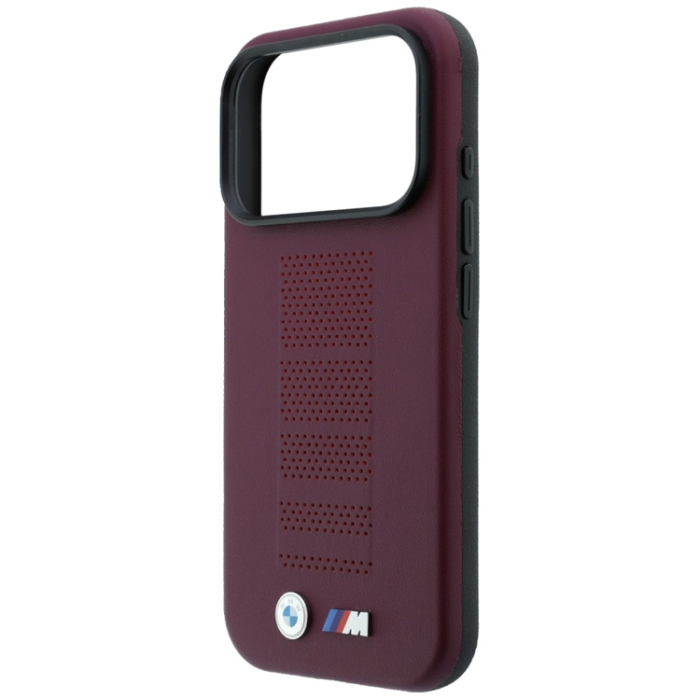 BMW - BMW Mobilskal För iPhone 18 Pro/17 Pro Magsafe M Blue Perfo - Burgundy