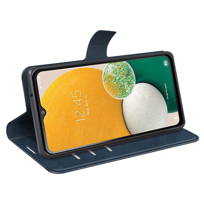 A-One Brand - Galaxy A14 5G/4G Plånboksfodral Calf Flip Folio - Blå