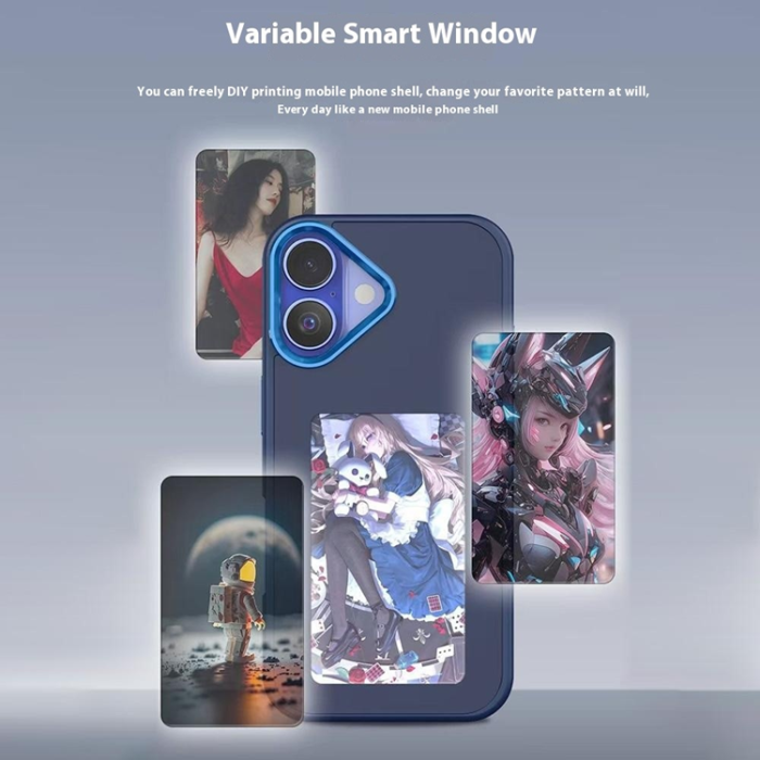 A-One Brand - iPhone 16 Plus Mobilskal E Ink 4-Color Display - Vit