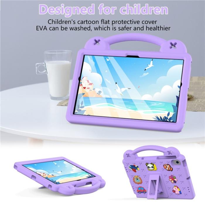 OEM - Galaxy Tab A8 10.5 (2021) Skal EVA Shockproof Kickstand - Lila