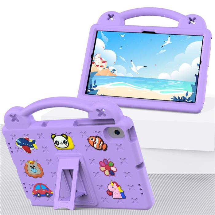 OEM - Galaxy Tab A8 10.5 (2021) Skal EVA Shockproof Kickstand - Lila