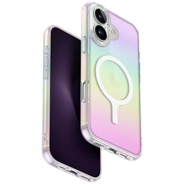 UNIQ - UNIQ iPhone 16 Plus Mobilskal MagSafe Iridescia - Holografiska