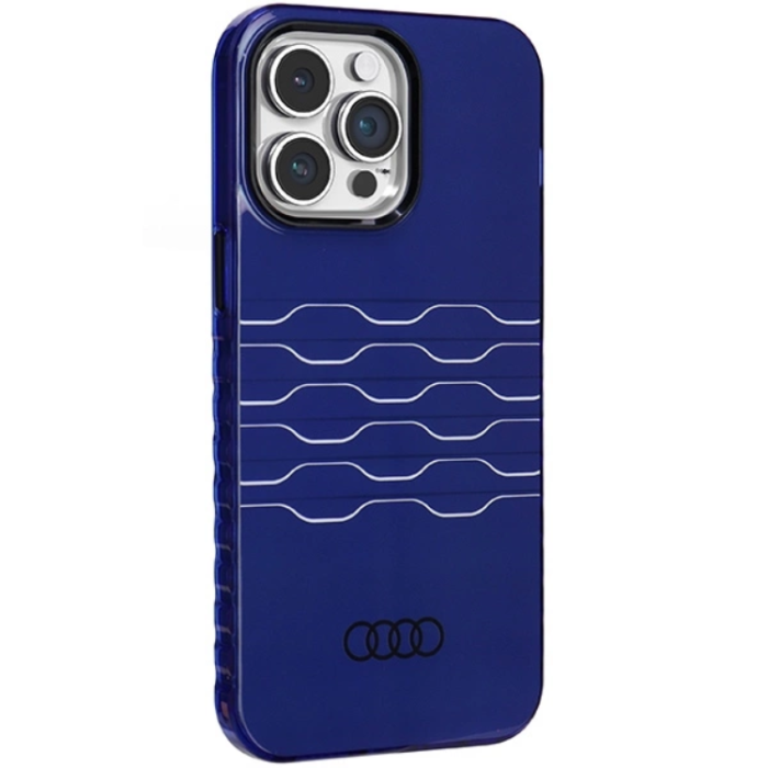 Audi - Audi iPhone 14 Pro Max Mobilskal Magsafe IML - Blå