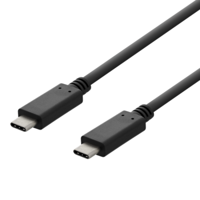 UTGATT1 - Deltaco USB-C till USB-C 3A Kabel 2m - Svart