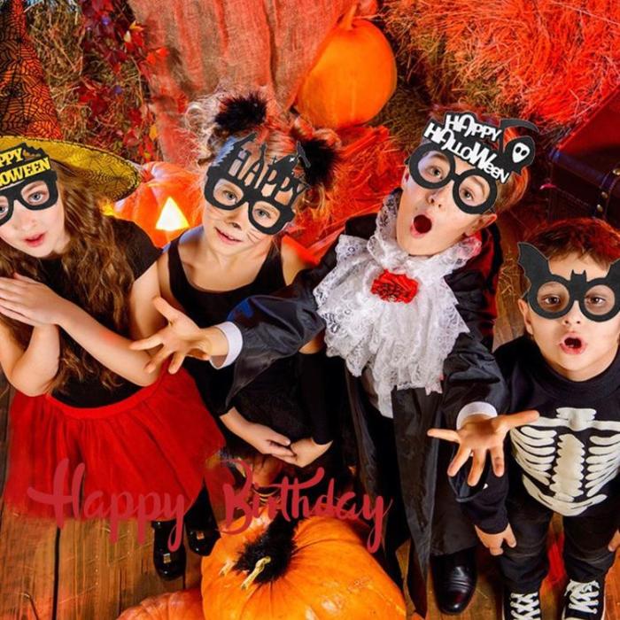 OEM - [5-Pack] Halloweenglasögon Spindel Pumpa Spöke Fladdermus - Lila Spindel
