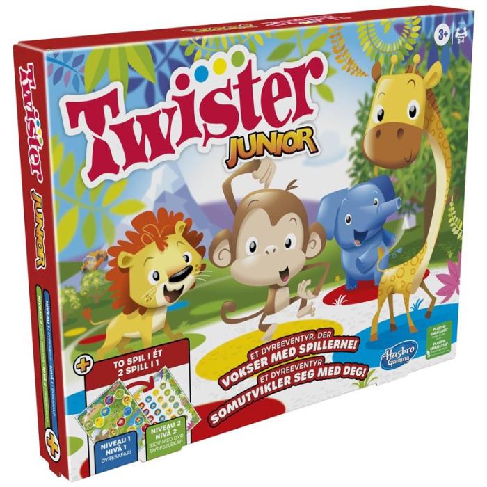 Hasbro - HASBRO Spel Twister Junior 2 Games In 1 (DK/NO)