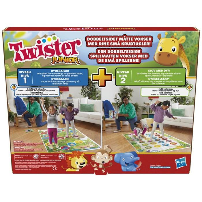 Hasbro - HASBRO Spel Twister Junior 2 Games In 1 (DK/NO)