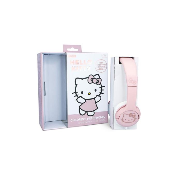 HELLOKITTY - HELLOKITTY Hörlur Hello Kitty On-Ear 85dB Trådbunden Rose