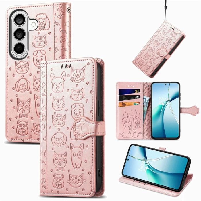 OEM - Plånboksfodral för Samsung Galaxy S26 Konstläder - Roséguld