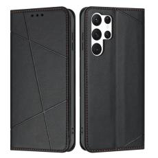 OEM - Pl&aring;nboksfodral f&ouml;r Samsung Galaxy S26 Ultra Konstl&auml;der St&auml;ll - Svart
