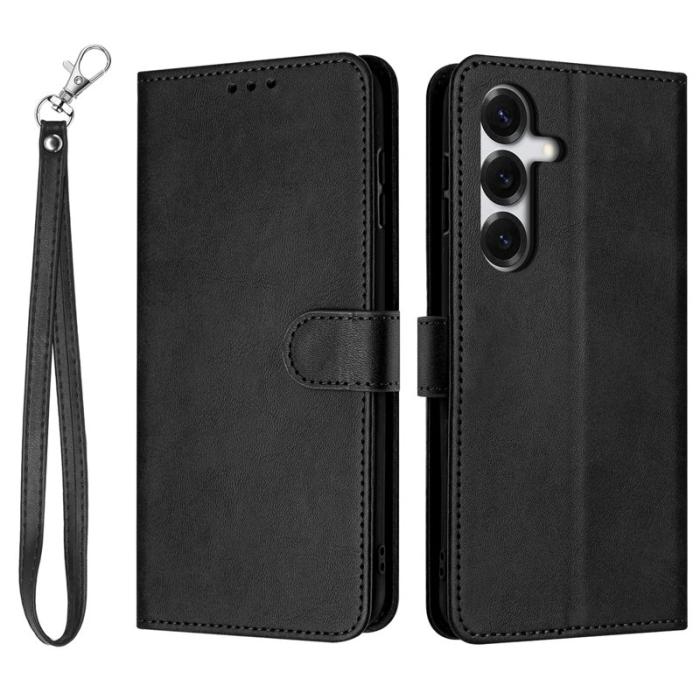 OEM - Plånboksfodral för Samsung Galaxy S26 Flip Ställ Konstläder - Svart