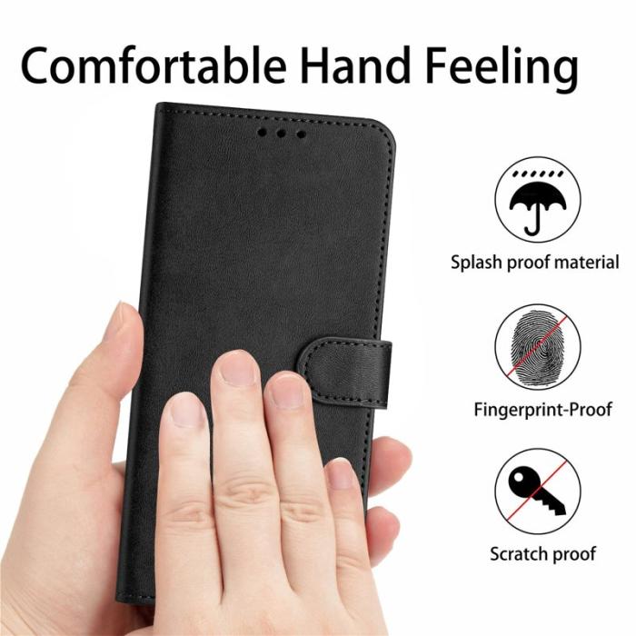OEM - Plånboksfodral för Samsung Galaxy S26 Flip Ställ Konstläder - Svart