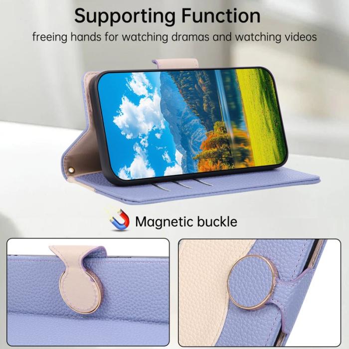 OEM - Plånboksfodral för Samsung Galaxy S26 Fodral med dragkedja TPU - Lila
