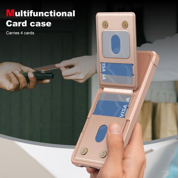 OEM - Mobilfodral för Samsung Galaxy S26 Kickstand Kortfack Konstläder - Roséguld