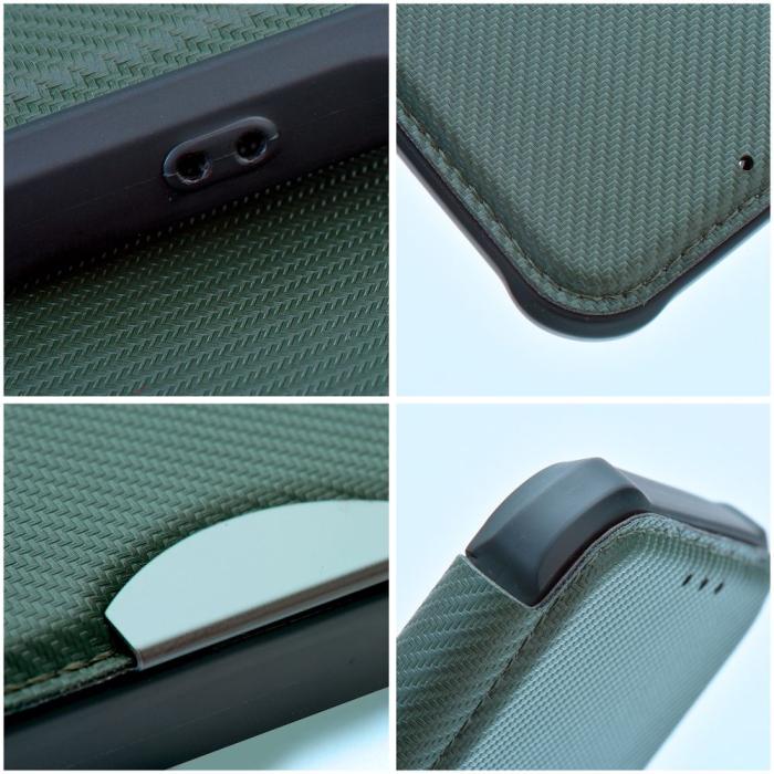OEM - PIANO fodral för Samsung A23 5G mörkgrön