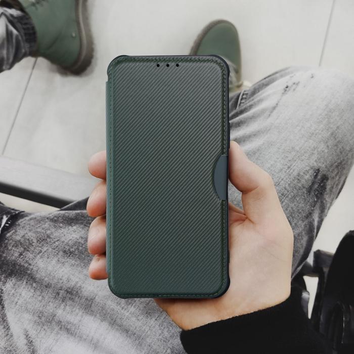 OEM - PIANO fodral för Samsung A23 5G mörkgrön
