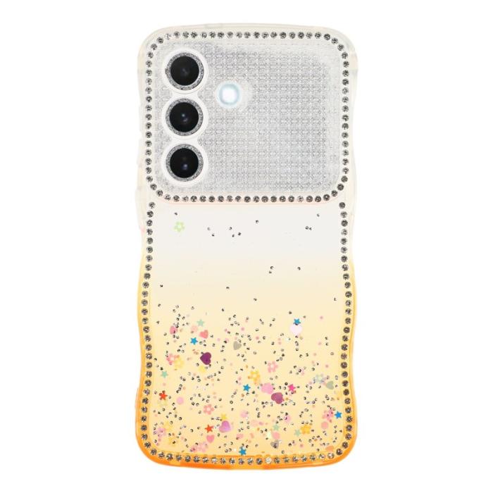 OEM - Mobilskal för Samsung Galaxy S26 Glitter TPU - Gradient Gul