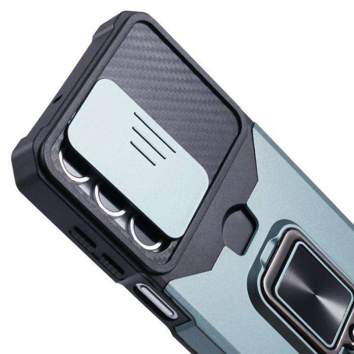 OEM - Mobilskal för Samsung Galaxy S26 Plus Kickstand PC + TPU - Svartgrön