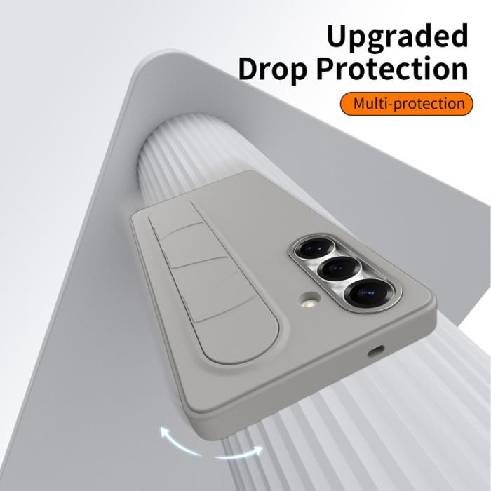 OEM - Mobilskal för Samsung Galaxy S26 Plus Kickstand PC + TPU - Titangrå