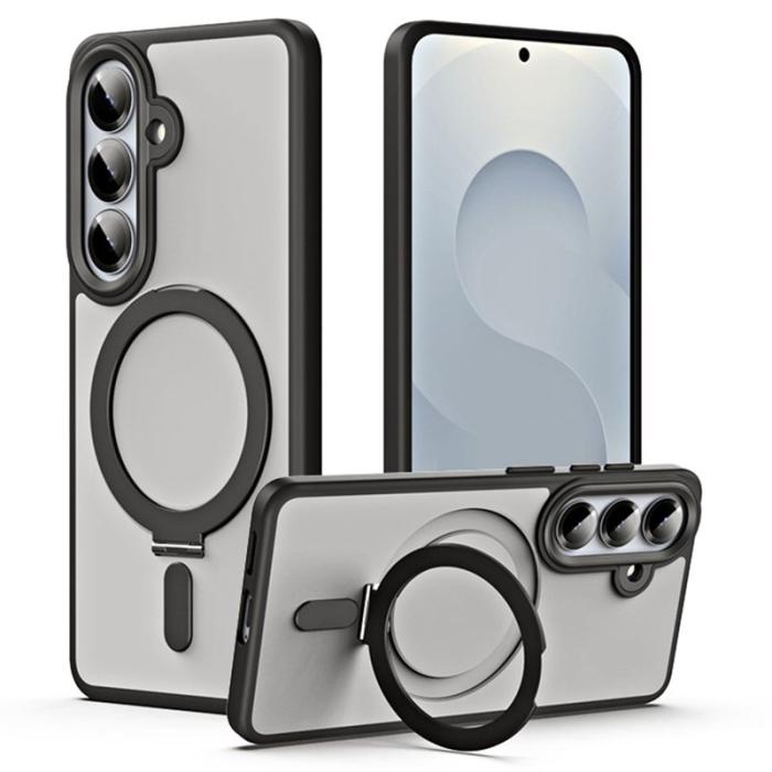 OEM - Mobilskal för Samsung Galaxy S26 TPU + Akryl Med Kickstand - Svart