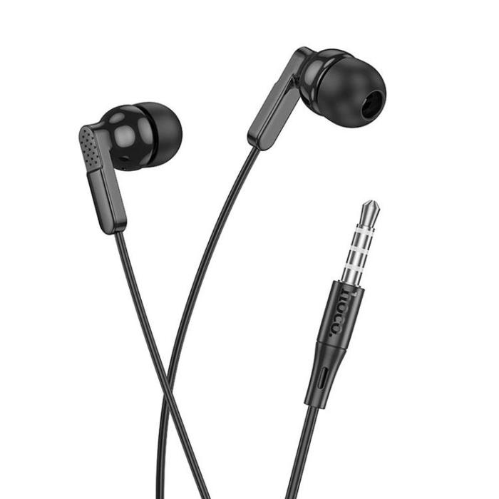 Hoco - HOCO Trådbundna Hörlurar Jack 3.5 mm med Mikrofon M121 Svart