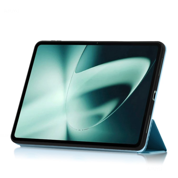 A-One Brand - OnePlus Pad Fodral Tri-Fold Stand Drop-Proof PU-Läder - Blå