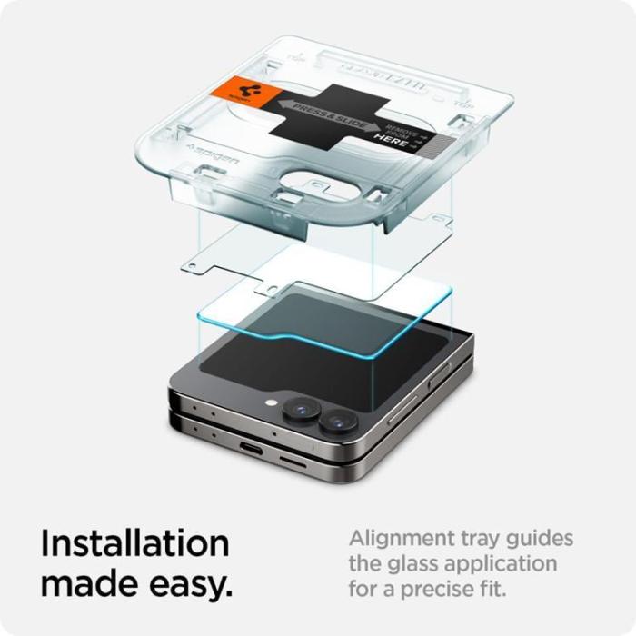 Spigen - Spigen [2-Pack] Galaxy Z Flip 5/6/7E Härdat Glas Skärmskydd 