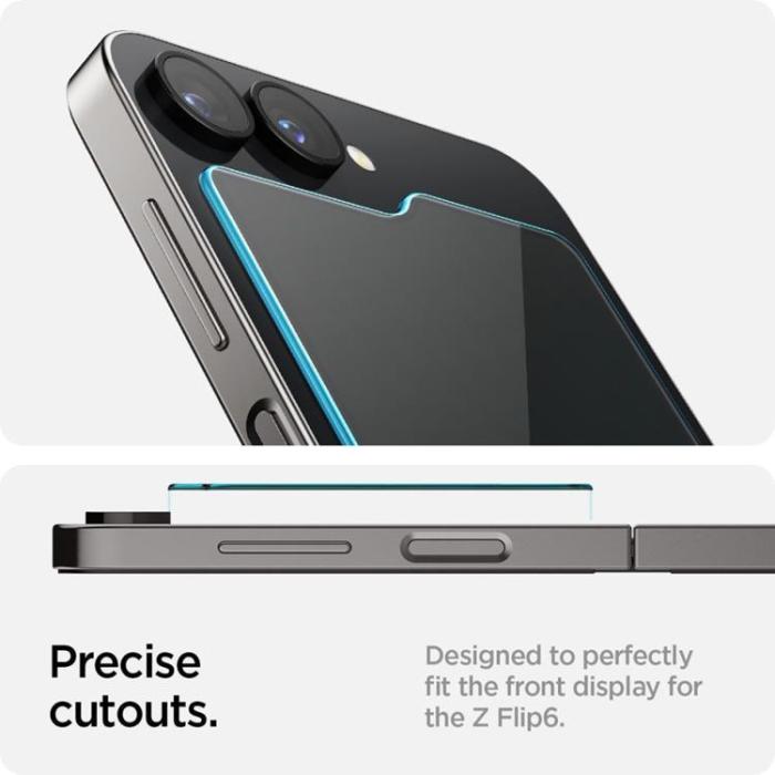Spigen - Spigen [2-Pack] Galaxy Z Flip 5/6/7E Härdat Glas Skärmskydd 